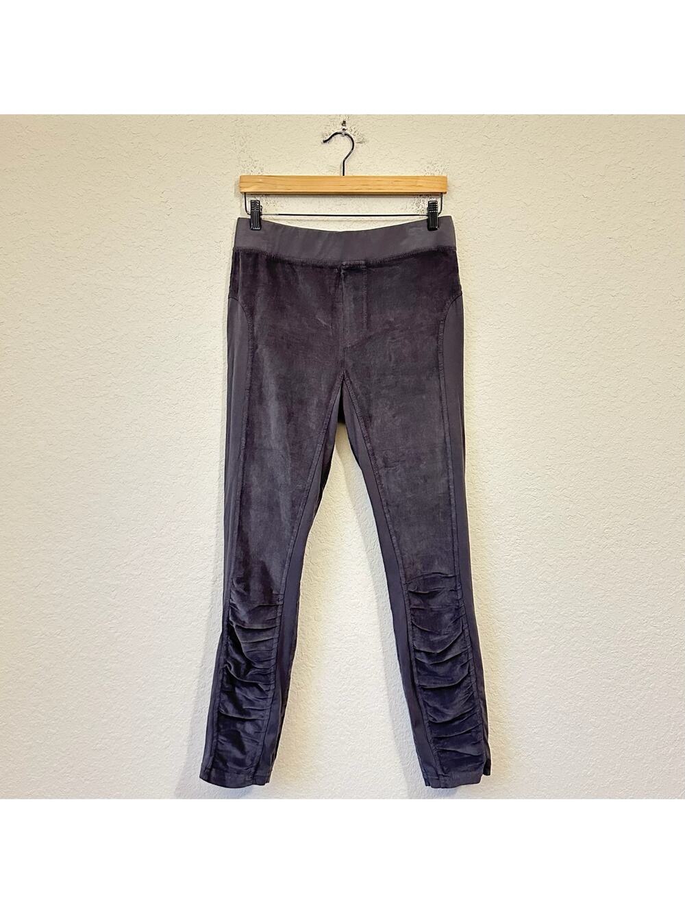 XCVI WEARABLES Oslo Corduroy Legging Gray Core Cord Ruched Skinny NWT